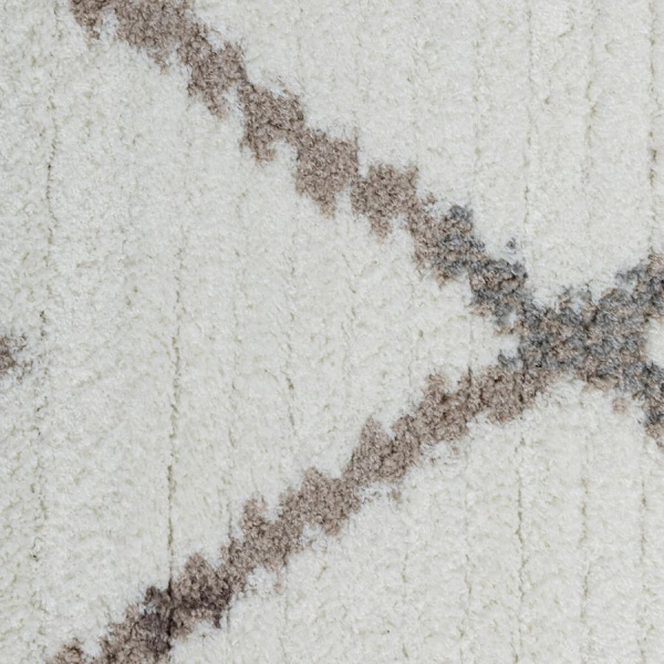 Турецкий прямоугольный ковёр  L348A WHITE/BEIGE