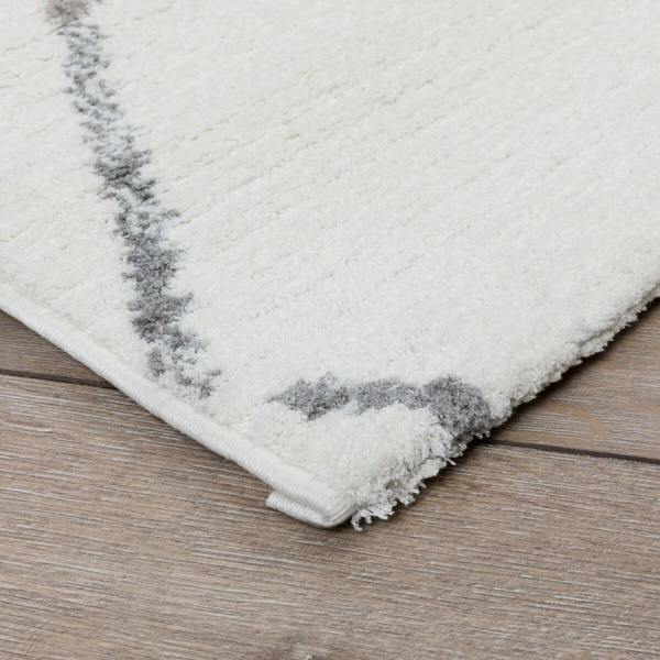 Турецкий прямоугольный ковёр  L348A WHITE/BEIGE