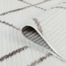 Турецкий прямоугольный ковёр  L348A WHITE/BEIGE