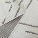 Турецкий прямоугольный ковёр  L348A WHITE/BEIGE