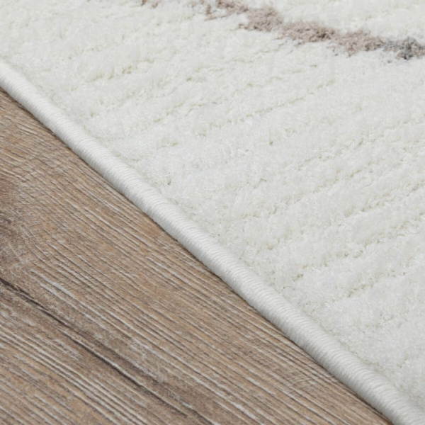 Турецкий прямоугольный ковёр  L348A WHITE/BEIGE
