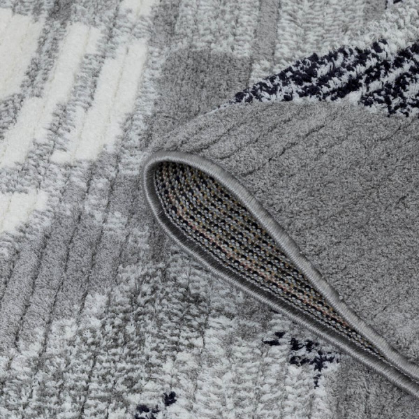 Турецкий прямоугольный ковёр  L474A GREY/BLUE
