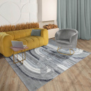 Турецкий прямоугольный ковёр  L474A GREY/BLUE