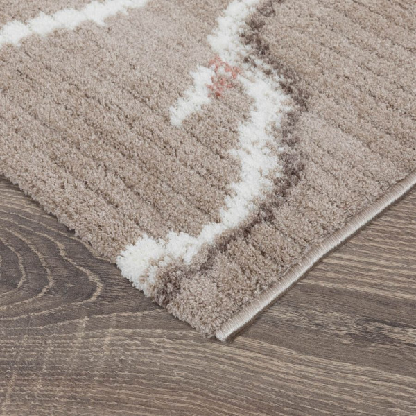 Турецкий прямоугольный ковёр  L479A BEIGE/WHITE