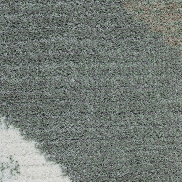 Турецкий прямоугольный ковёр  L513A GREEN/WHITE