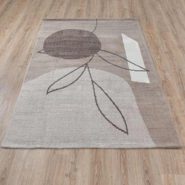 Турецкий прямоугольный ковёр  L547A BEIGE/BEIGE