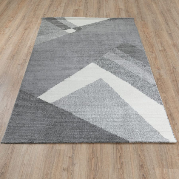 Турецкий прямоугольный ковёр  L552A GREY/GREY