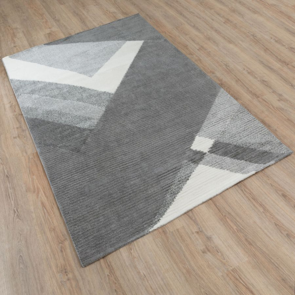 Турецкий прямоугольный ковёр  L552A GREY/GREY