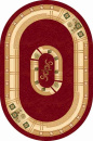 Российский овальный ковёр 5263 RED