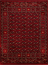 Турецкий прямоугольный ковёр 35002B RED / RED