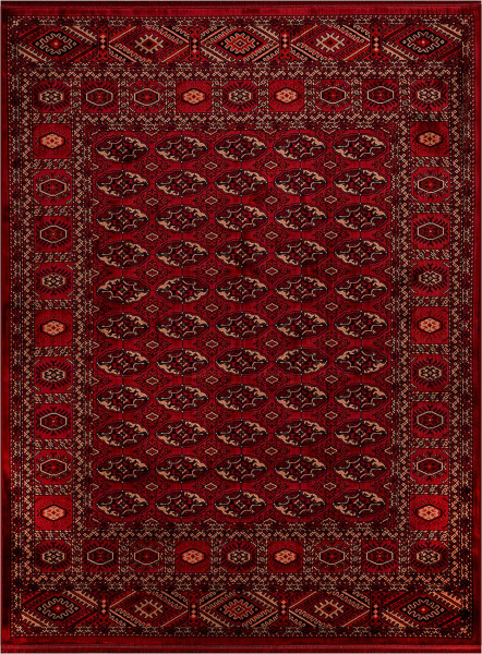 Турецкий прямоугольный ковёр 35002B RED / RED