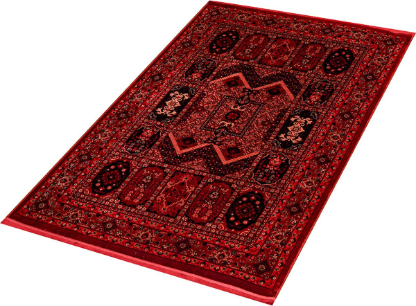 Турецкий прямоугольный ковёр 40289A RED / RED