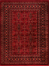 Турецкий прямоугольный ковёр 40290A RED / RED