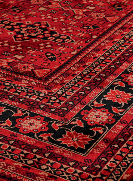 Турецкий прямоугольный ковёр 40290A RED / RED