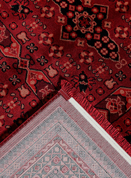 Турецкий прямоугольный ковёр 40290A RED / RED