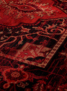 Турецкий прямоугольный ковёр 40293B RED / BLACK