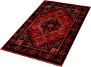 Турецкий прямоугольный ковёр 40293B RED / BLACK