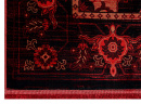 Турецкий прямоугольный ковёр 40293B RED / BLACK
