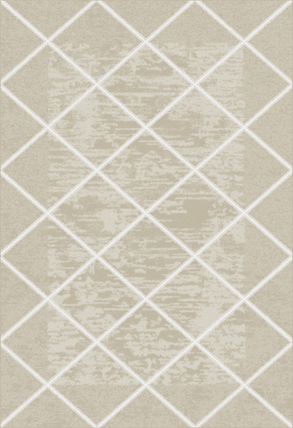 Турецкий прямоугольный ковёр F687 BEIGE