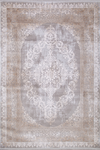 Турецкий прямоугольный ковёр 5860B GREY - BEIGE