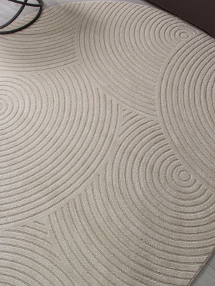 Российский овальный ковёр F410 LIGHT CREAM