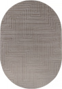 Российский овальный ковёр F412 LIGHT BEIGE