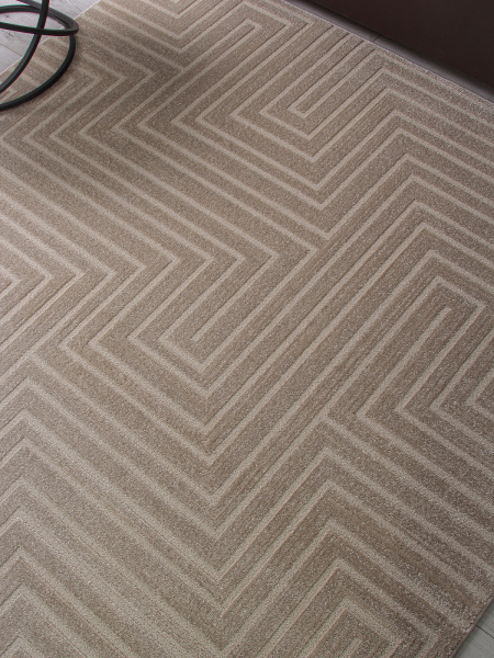 Российский прямоугольный ковёр F412 LIGHT BEIGE