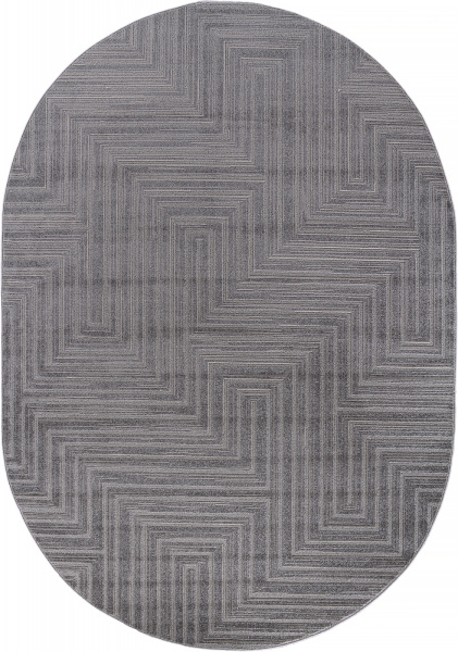 Российский овальный ковёр F412 LIGHT GRAY