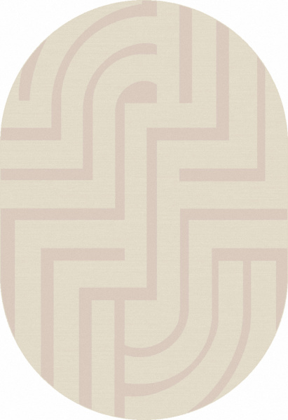 Российский овальный ковёр F439 LIGHT CREAM