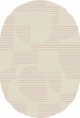 Российский овальный ковёр F440 LIGHT CREAM