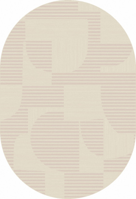 Российский овальный ковёр F440 LIGHT CREAM