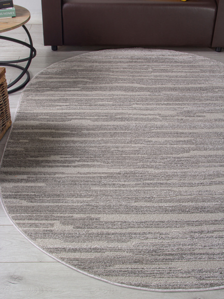 Российский овальный ковёр F441 LIGHT GRAY