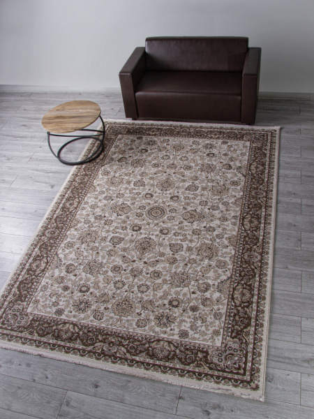 Российский прямоугольный ковёр d203 BEIGE