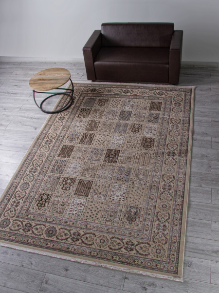 Российский прямоугольный ковёр D204 BEIGE