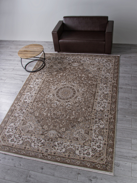 Российский прямоугольный ковёр d206 BEIGE