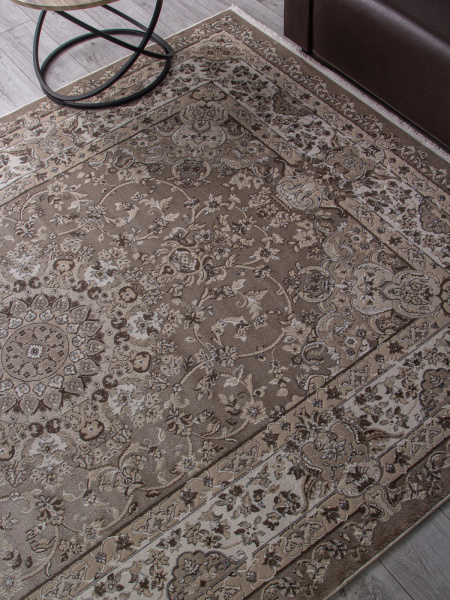 Российский прямоугольный ковёр d206 BEIGE