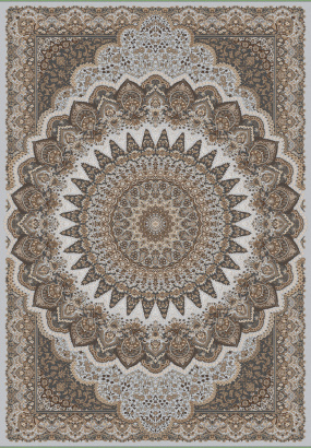 Российский прямоугольный ковёр d417 GRAY