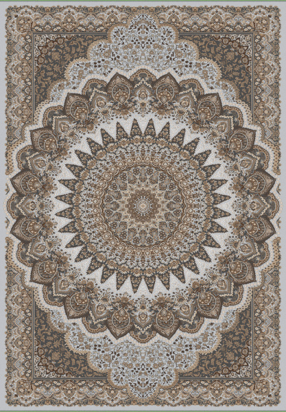 Российский прямоугольный ковёр d417 GRAY