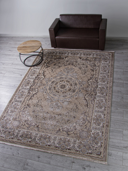Российский прямоугольный ковёр D728 BEIGE
