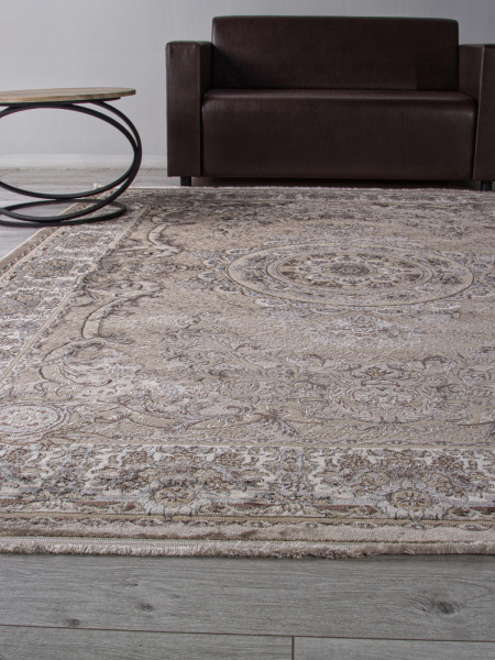 Российский прямоугольный ковёр D728 BEIGE