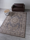 Российский прямоугольный ковёр D728 DARK GRAY