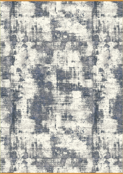 Турецкий прямоугольный ковёр 00067 GREY / BLUE