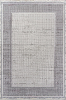 Турецкий прямоугольный ковёр 00182 GREY / CREAM