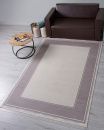 Турецкий прямоугольный ковёр 00182 GREY / CREAM