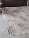 Турецкий прямоугольный ковёр 00524 GREY / CREAM