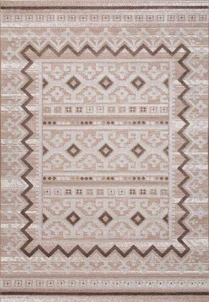 Турецкий прямоугольный ковёр QP014 WHITE / WHITE