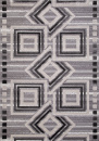 Турецкий прямоугольный ковёр QP015 WHITE / D.GRAY