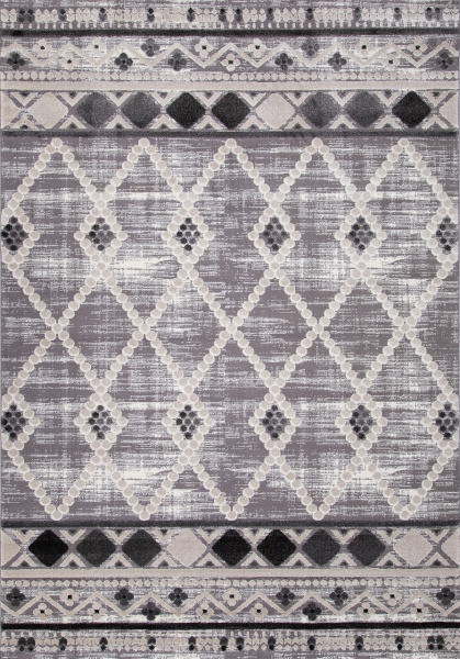 Турецкий прямоугольный ковёр QP03A WHITE / WHITE