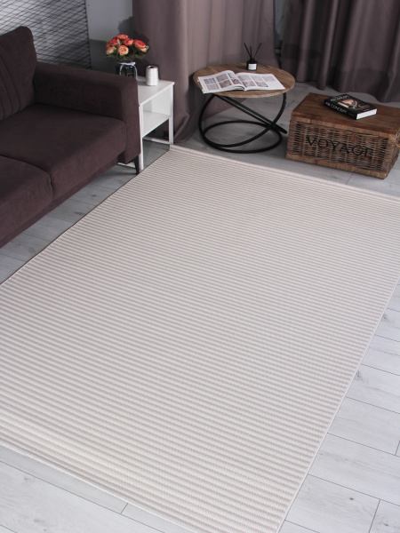 Турецкий прямоугольный ковёр 2001A BEIGE