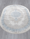 Турецкий овальный ковёр L270A CREAM SHRINK / BLUE FDY